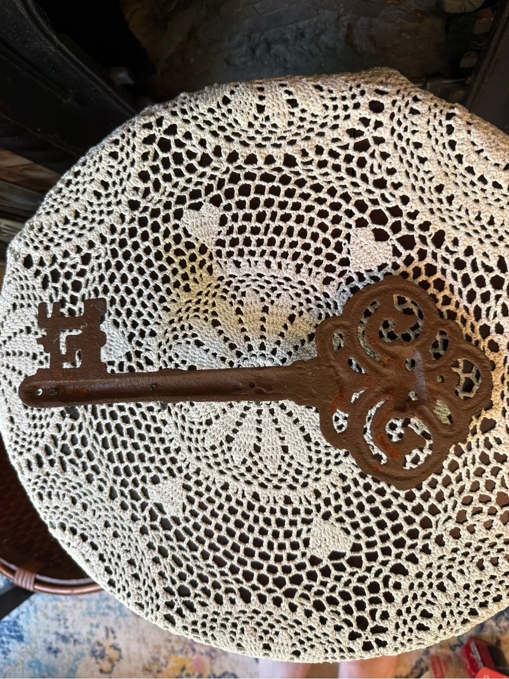 Rustic Cast Iron Key Wall Hook Entryway Decor